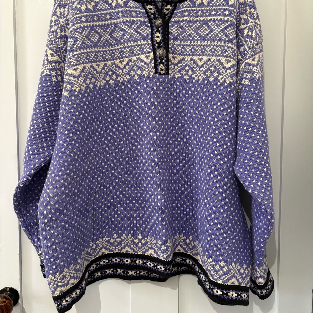 LL Bean Vintage Cotton Nordic Sweater